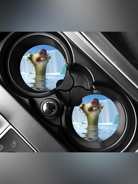 Ice Age Sid Car Coasters Absorbent Set of (2)